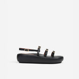 Cage Chunky Slides Black Soft