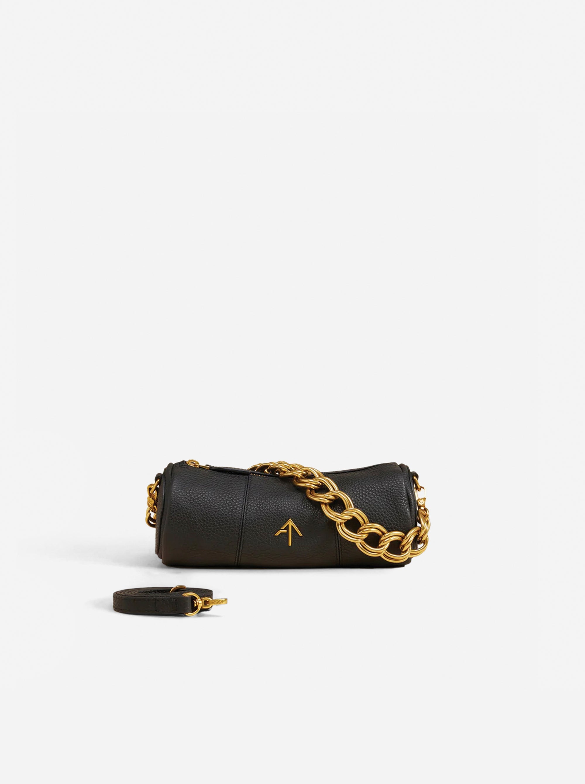 XX Mini Cylinder Calf Skin Leather Black 