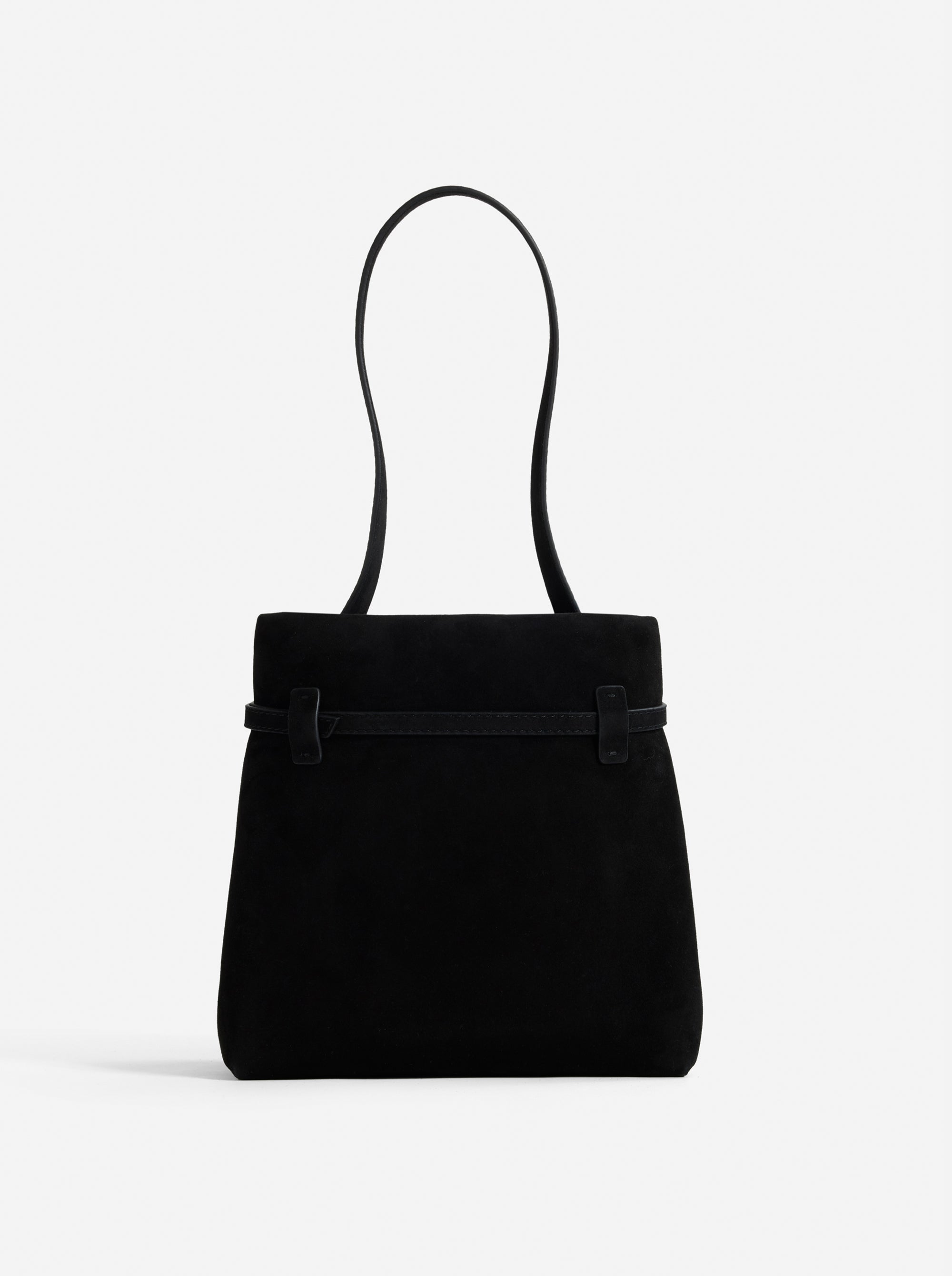 Mini Tote du Jour Black Suede Back