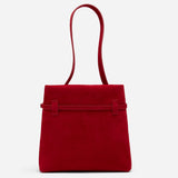 Mini Tote du Jour Red Suede Back