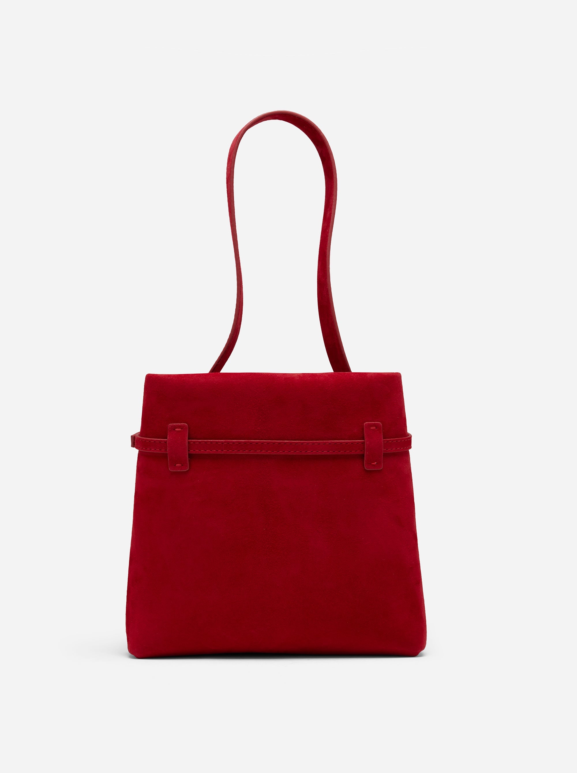 Mini Tote du Jour Red Suede Back