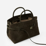 Le Cambon 35 Tobacco Green Suede Inside