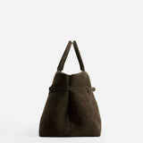 Le Cambon 35 Tobacco Green Suede Side