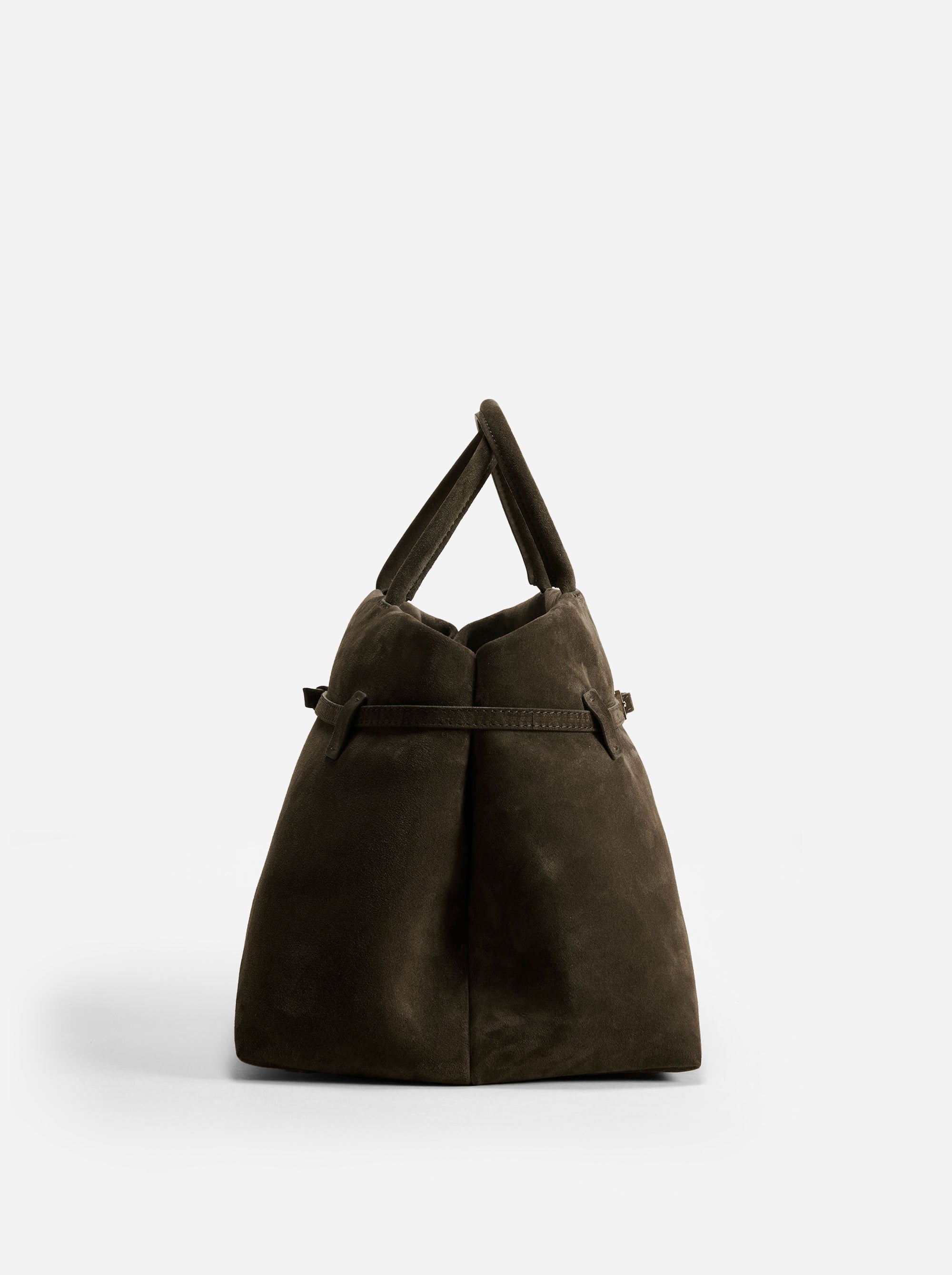 Le Cambon 40 Tobacco Green Suede Side