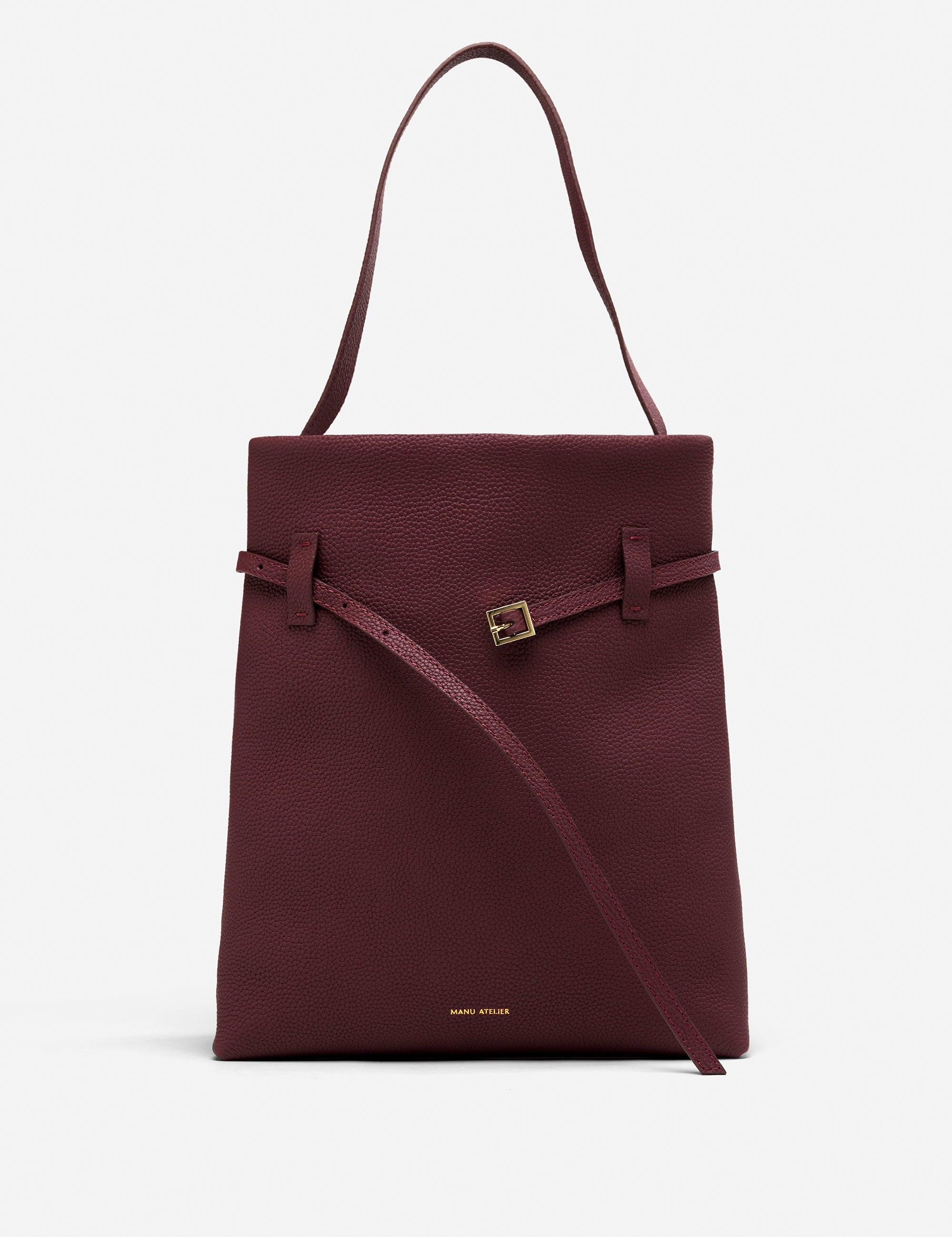 Tote du Jour Burgundy Front Open
