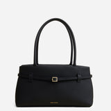 Le Cambon East West Black Calf Skin Front