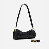 Mini Cylinder Perforated Black Soft