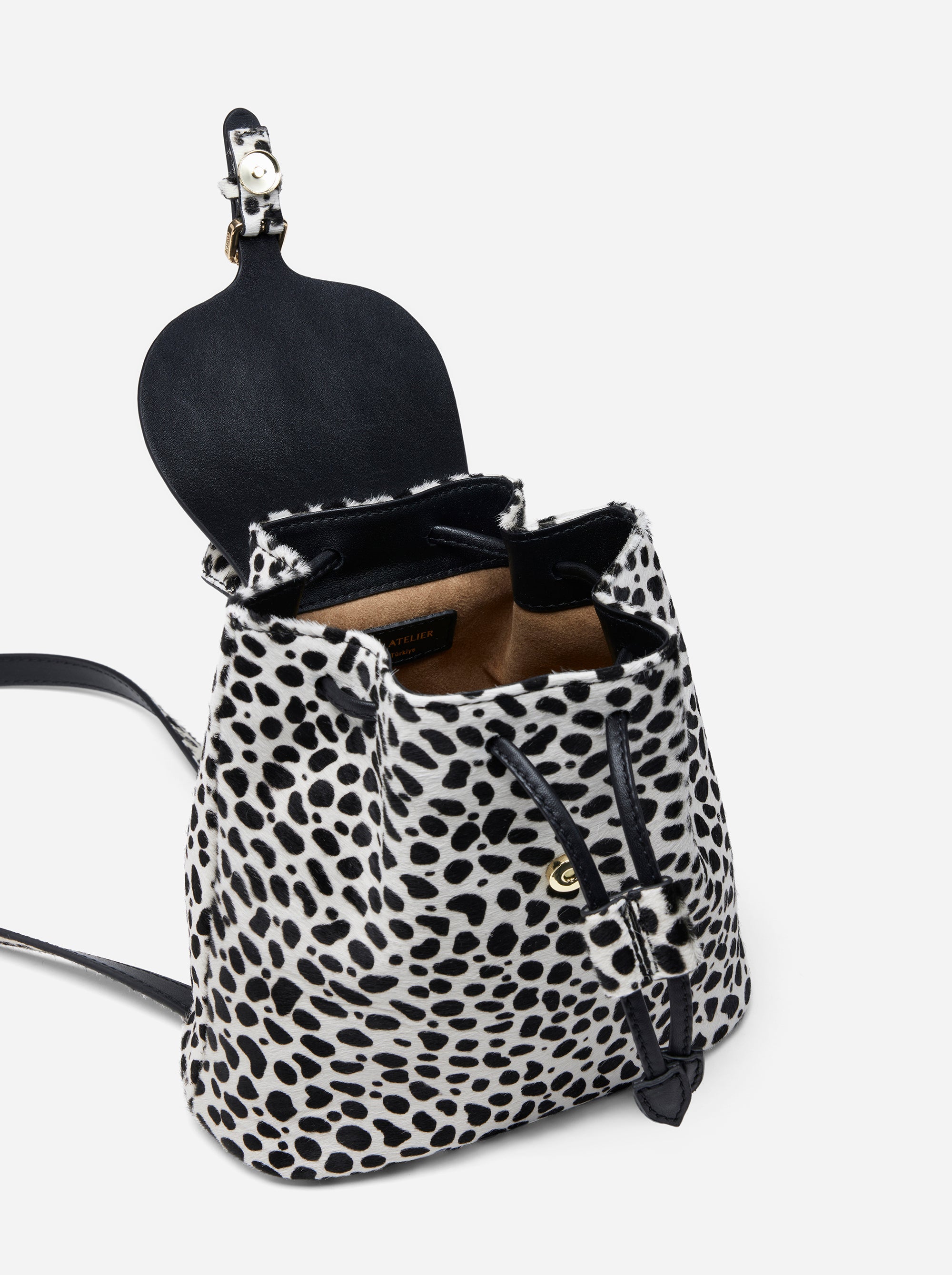 Mini Backpack Dalmatian inside