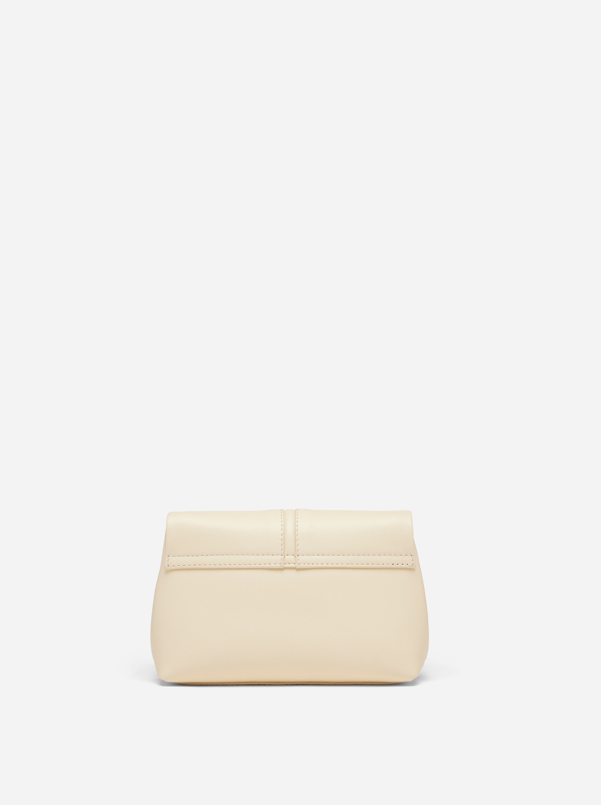THE MINI FOLD BAG SOFT CALF LEATHER VANILLA BACK