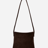 Fidele Deep Brown Suede Front