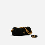 XX Mini Cylinder Black Suede Side