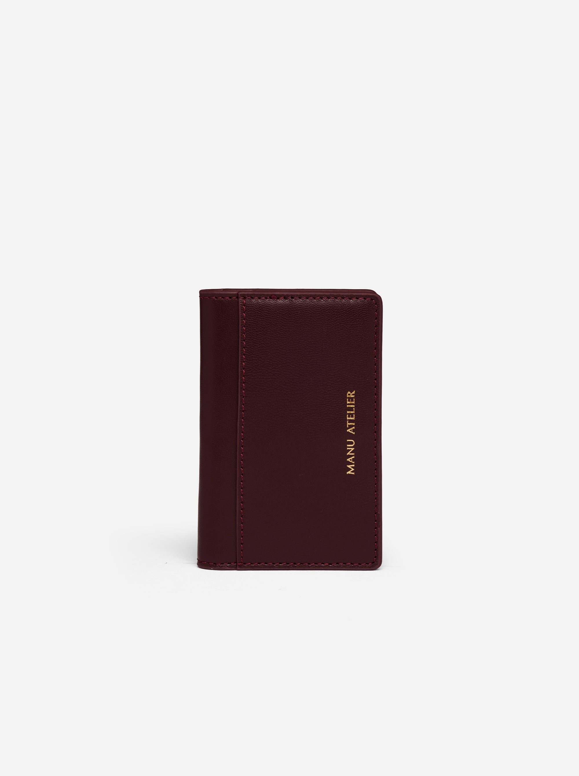 Manu Cardholder Merlot Soft Front