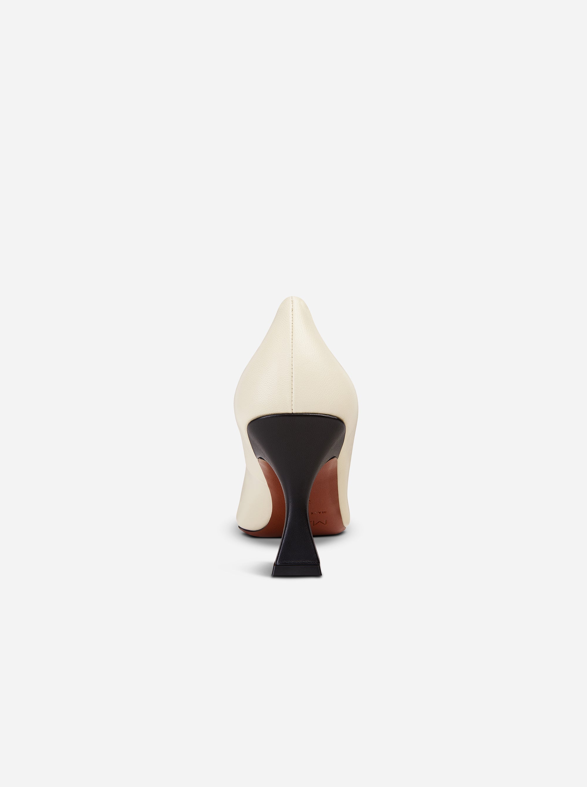 Duck Pumps Vanilla & Black Back