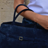 Le Cambon 35 Dark Navy Suede on Model